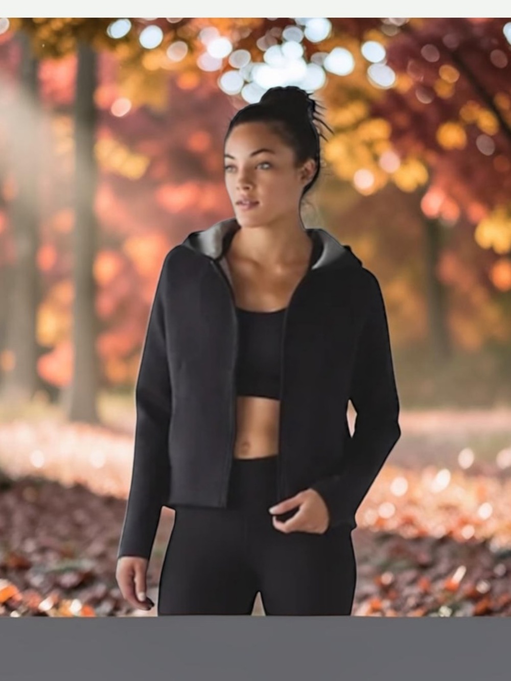 Lululemon City Bound Hoodie Full Zip Black Heathered Grey 4 Oversized EUC